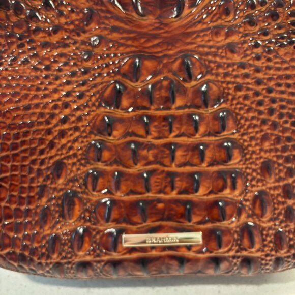 BRAHMIN Shayna Leather Crossbody Pecan Melbourne - Picture 4 of 5
